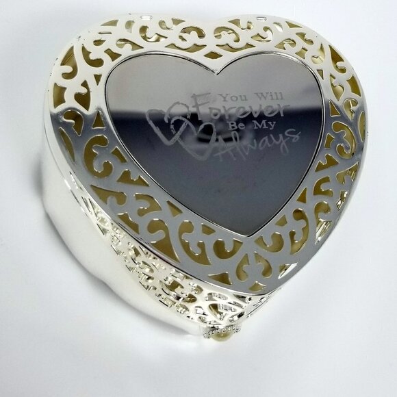 ❤️Things Remembered Heart Hinged Jewelry Box❤️ - Picture 7 of 8